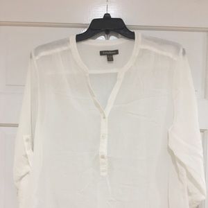 Tommy Bahamas White Gauze Blouse - women’s XL
